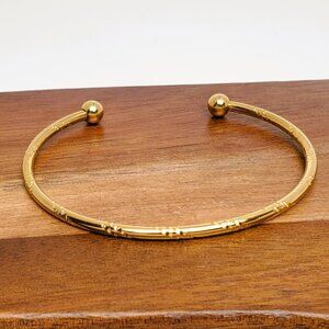 14K Gold Womens Etched Bangle Cuff Bracelet Ladies New 14 Karat Silver Jewelry